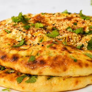 Chicken Cheese Garlic  Naan