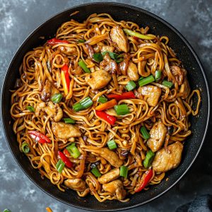Chicken noodles