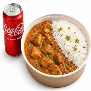 Chicken Curry & Rice + Coke