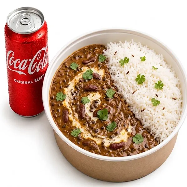 Daal-Makhani & Rice + Coke